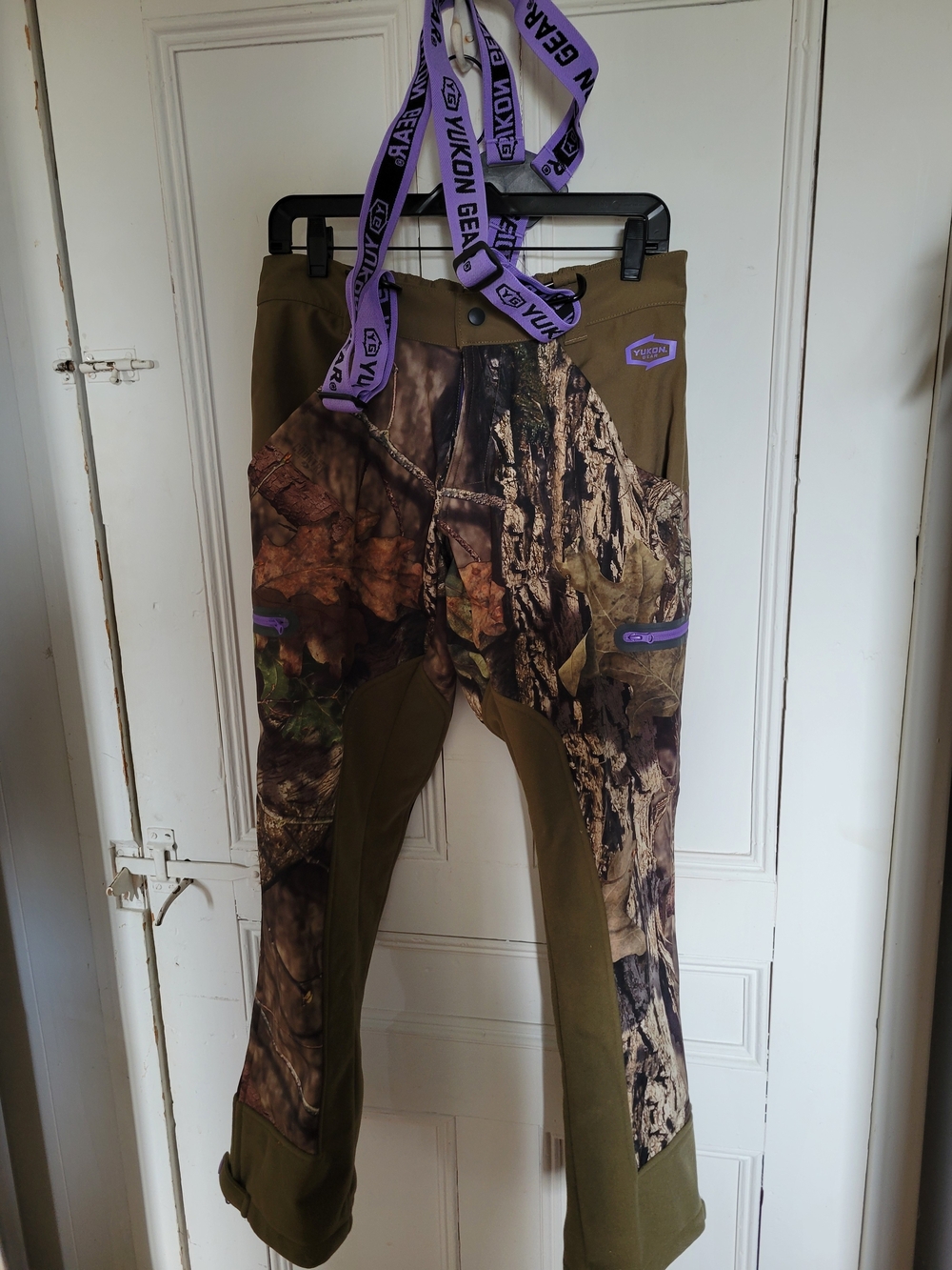 Small Soft Shell Hunting Pants with Purple Accents
